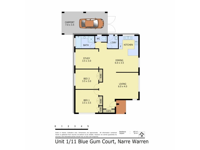 1/11 Bluegum Court, Narre Warren VIC 3805 Floorplan