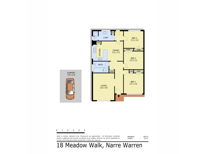 18 Meadow Wood Walk, Narre Warren VIC 3805 Floorplan