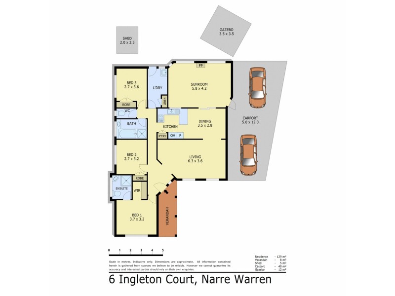 6 Ingleton Court, Narre Warren VIC 3805 Floorplan