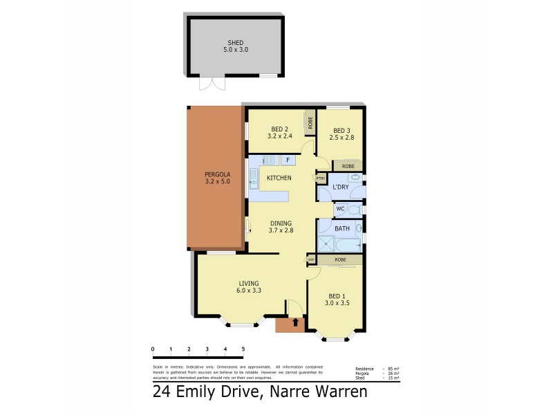 24 Emily Drive, Narre Warren VIC 3805 Floorplan