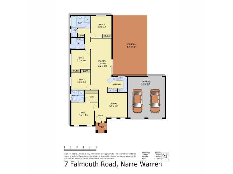 7 Falmouth Road, Narre Warren South VIC 3805 Floorplan