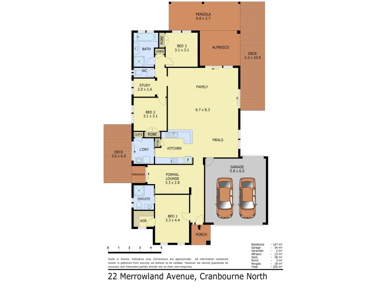 22 Merrowland Avenue, Cranbourne North VIC 3977 Floorplan