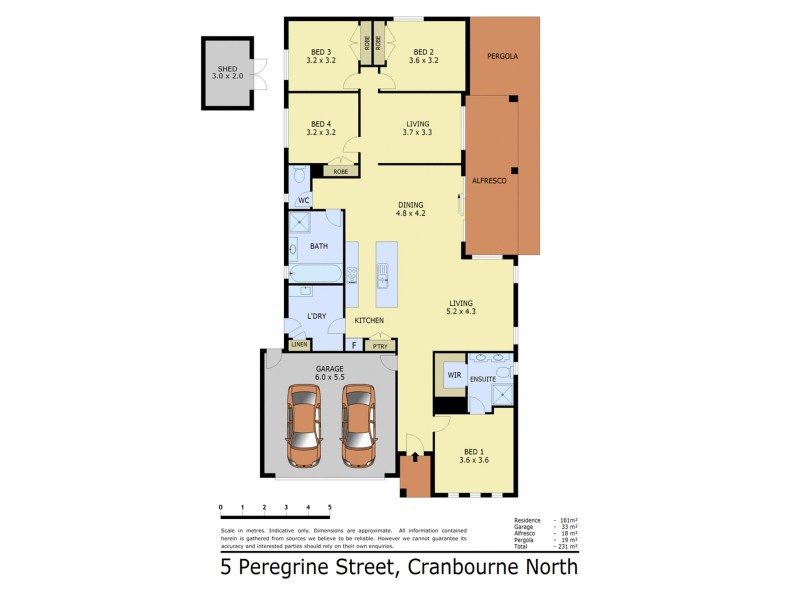 5 Peregrine Street, Cranbourne North VIC 3977 Floorplan