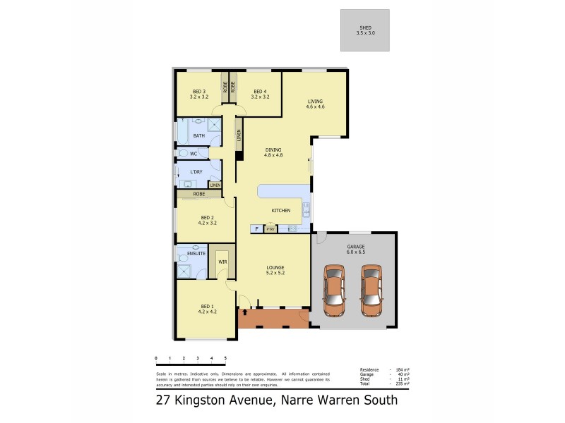 27 Kingston Avenue, Narre Warren South VIC 3805 Floorplan