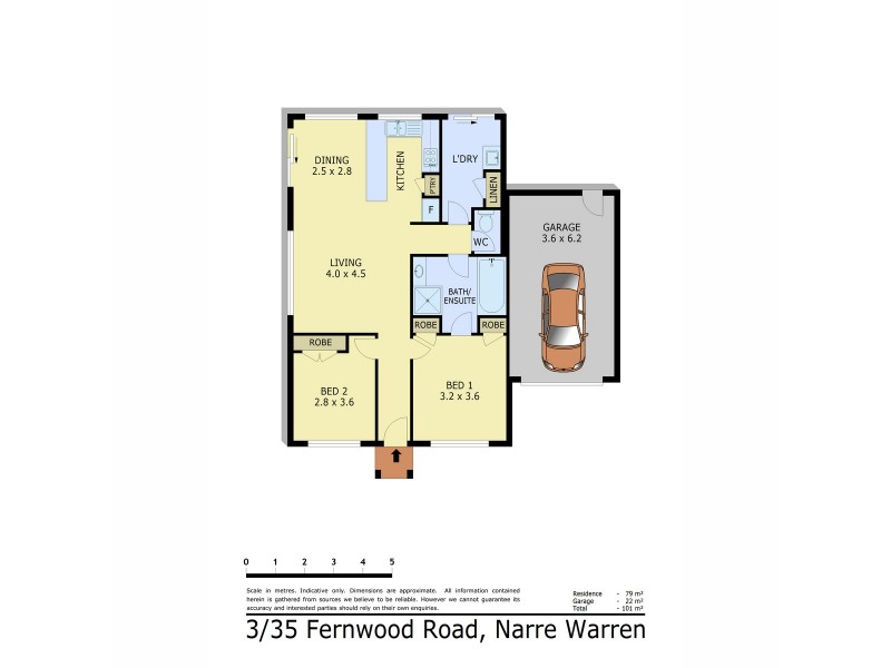 3/35 Fernwood Road, Narre Warren VIC 3805 Floorplan