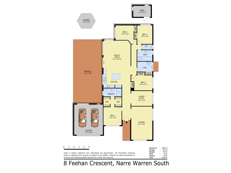 8 Feehan Crescent, Narre Warren South VIC 3805 Floorplan