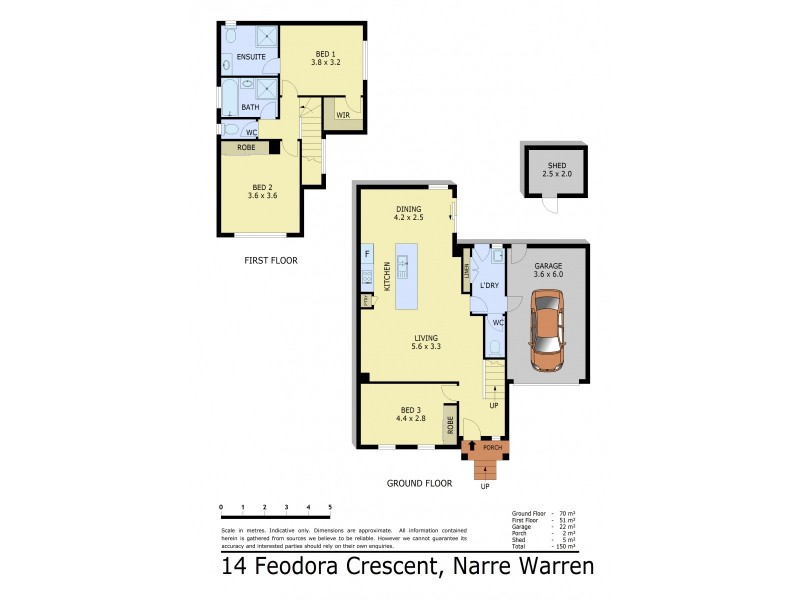 14 Feodora Crescent, Narre Warren VIC 3805 Floorplan