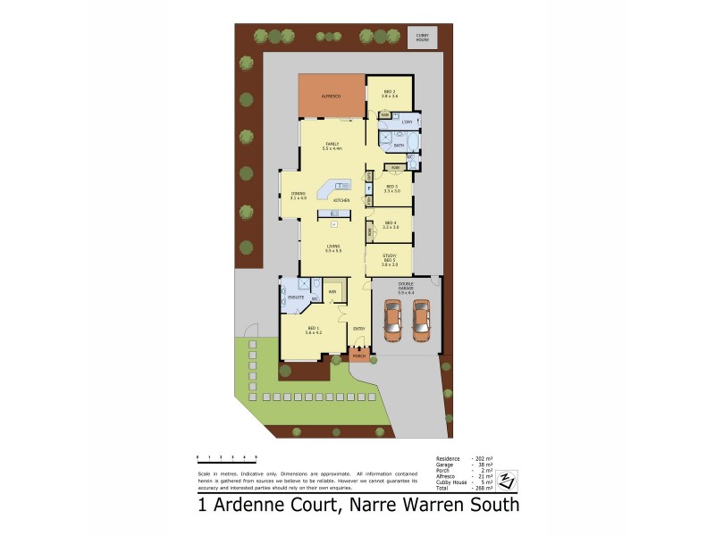 1 Ardenne Court, Narre Warren South VIC 3805 Floorplan