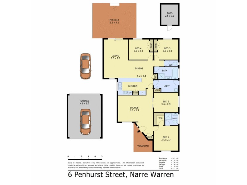 6 Penhurst Street, Narre Warren VIC 3805 Floorplan