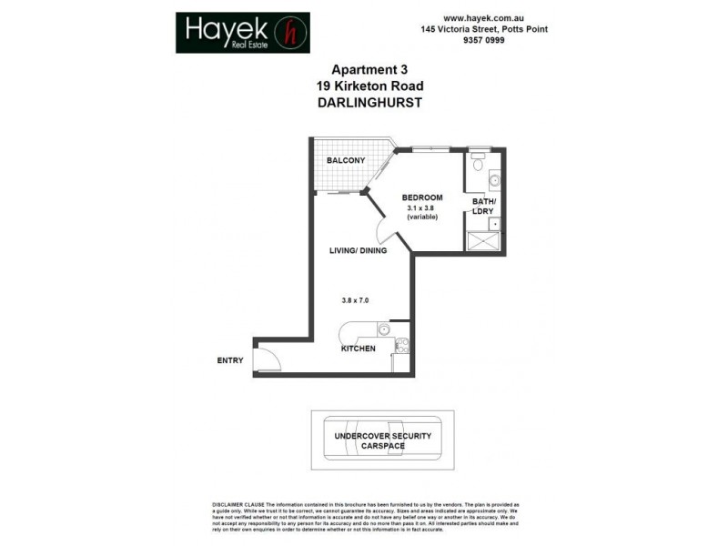 3/19  Kirketon Road, Darlinghurst NSW 2010