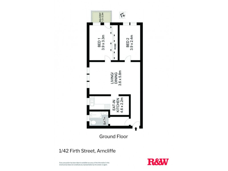 1/42 Firth Street, Arncliffe NSW 2205 Floorplan