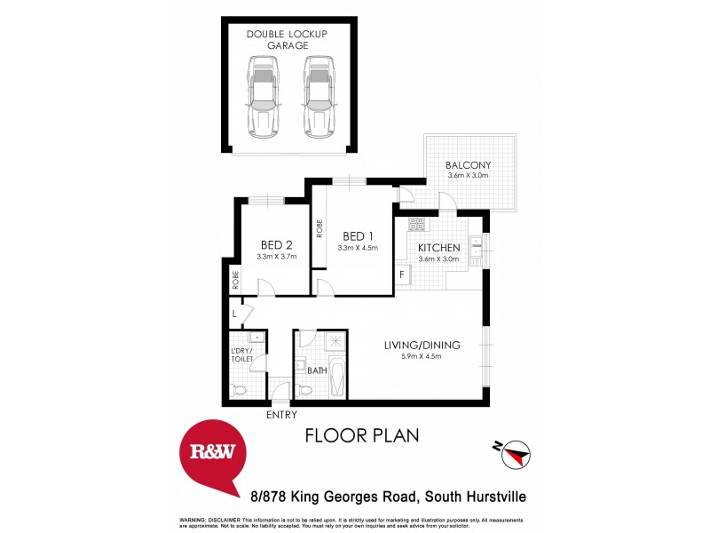 8/878-882 King Georges Road, South Hurstville NSW 2221 Floorplan