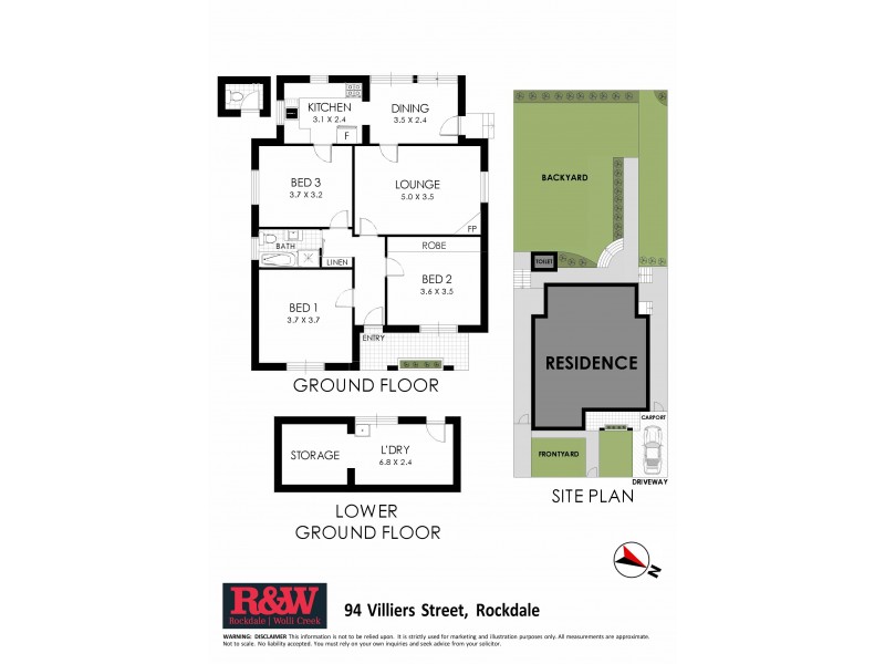 94 Villiers Street, Rockdale NSW 2216 Floorplan