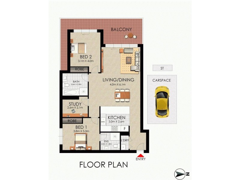 6/15 Bidjigal Road, Arncliffe NSW 2205 Floorplan