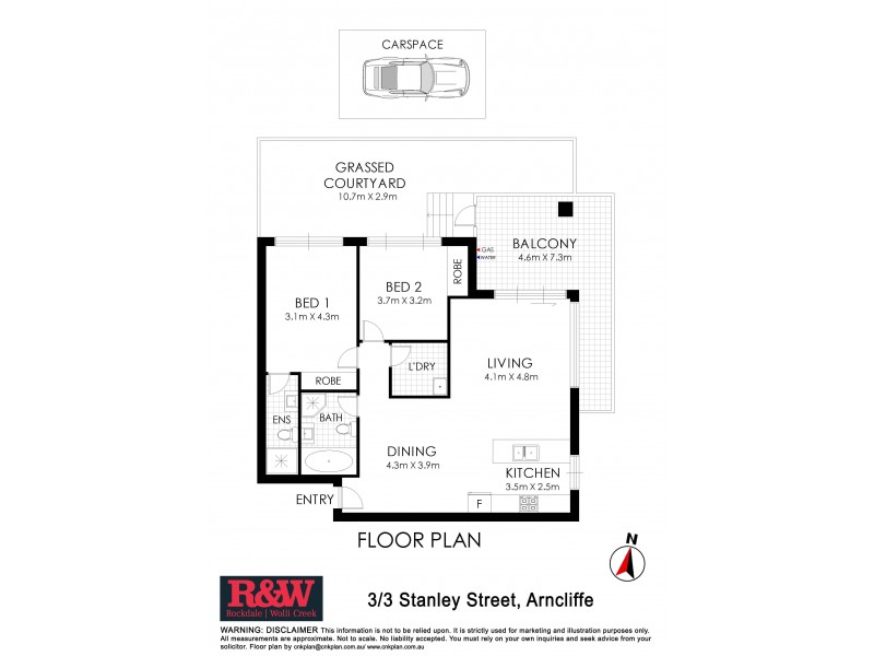 3/3 Stanley Street, Arncliffe NSW 2205 Floorplan