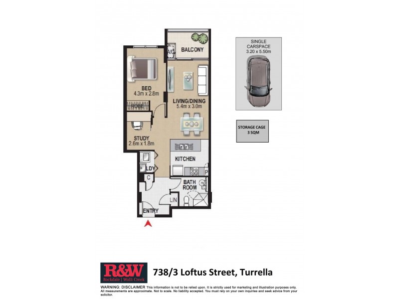 738/3 Loftus Street, Turrella NSW 2205 Floorplan