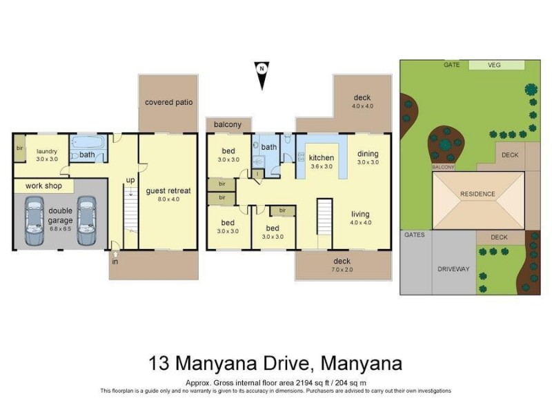 13 Manyana Drive, Manyana NSW 2539 Floorplan