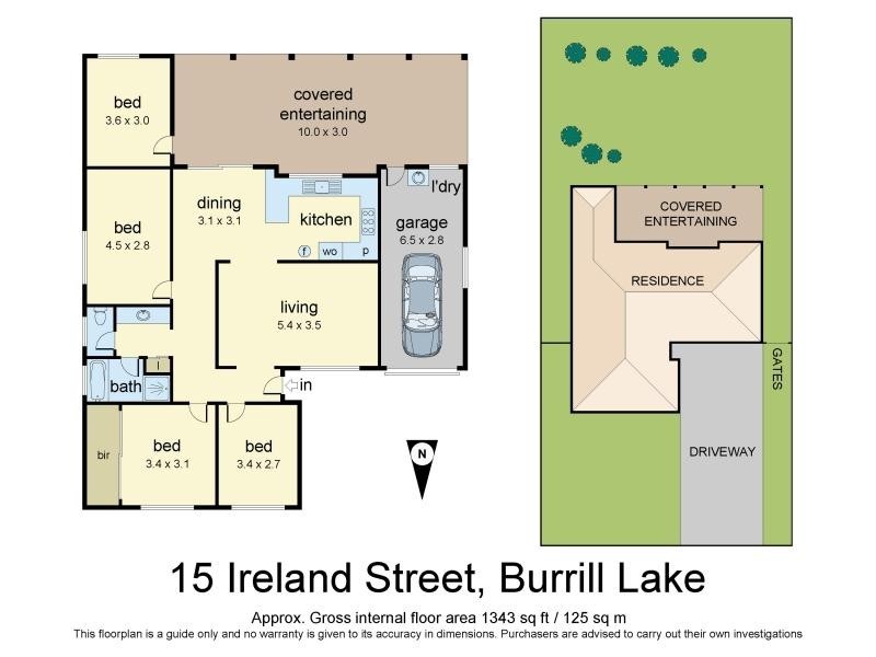 15 Ireland Street, Burrill Lake NSW 2539 Floorplan