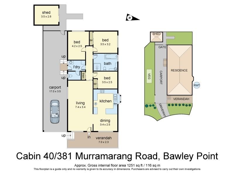 40/381  Murramarang Road, Bawley Point NSW 2539 Floorplan