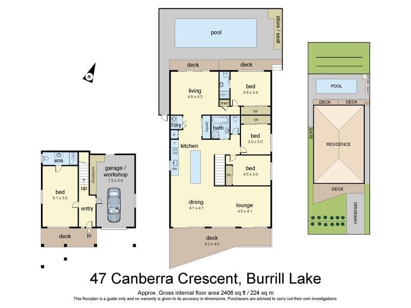 47 Canberra Crescent, Burrill Lake NSW 2539 Floorplan