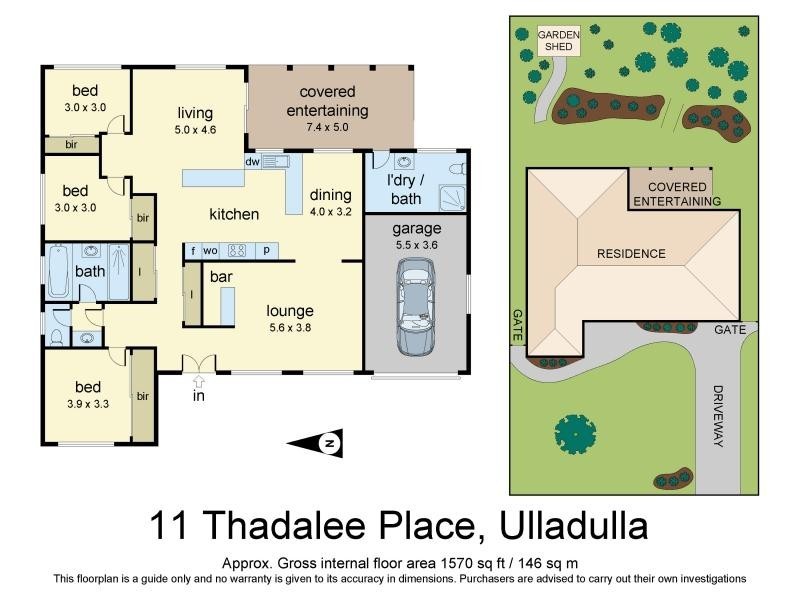11 Thadalee Place, Ulladulla NSW 2539 Floorplan