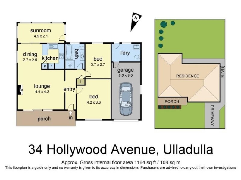 34 Hollywood Avenue, Ulladulla NSW 2539 Floorplan