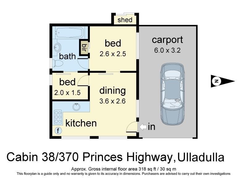 Site 38/370 Princes Highway, Ulladulla NSW 2539 Floorplan