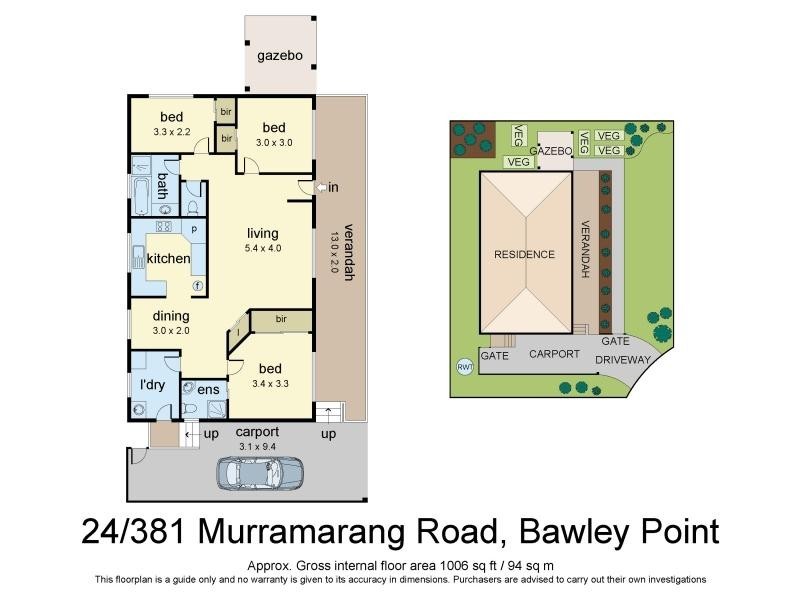 24/381 Murramarang Road, Bawley Point NSW 2539 Floorplan