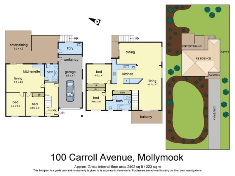 100 Carroll Avenue, Mollymook NSW 2539 Floorplan
