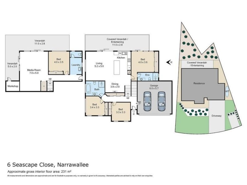 6 Seascape Close, Narrawallee NSW 2539 Floorplan