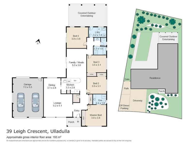 39 Leigh Crescent, Ulladulla NSW 2539 Floorplan