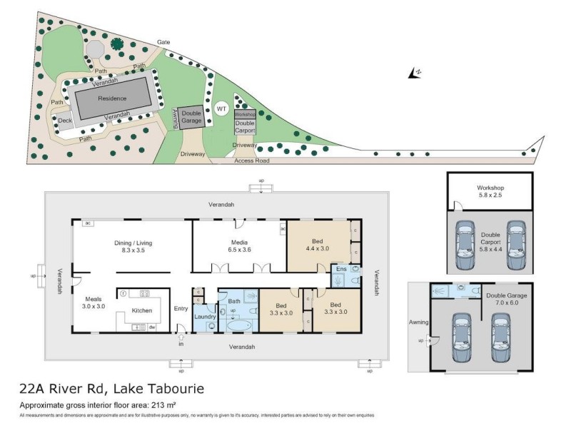 22A River Road, Lake Tabourie NSW 2539 Floorplan