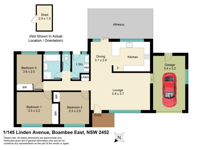 1/145 Linden Avenue, Boambee East NSW 2452 Floorplan