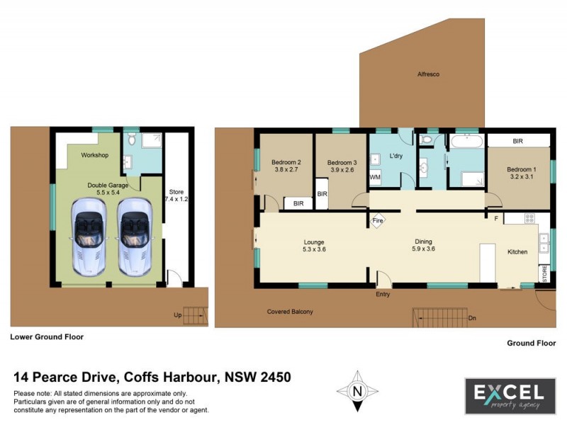 14 Pearce Drive, Coffs Harbour NSW 2450 Floorplan