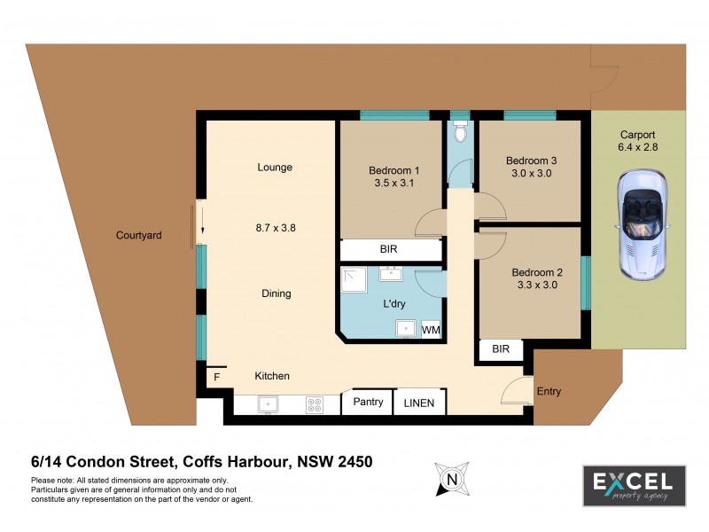 6/14 Condon Street, Coffs Harbour NSW 2450 Floorplan