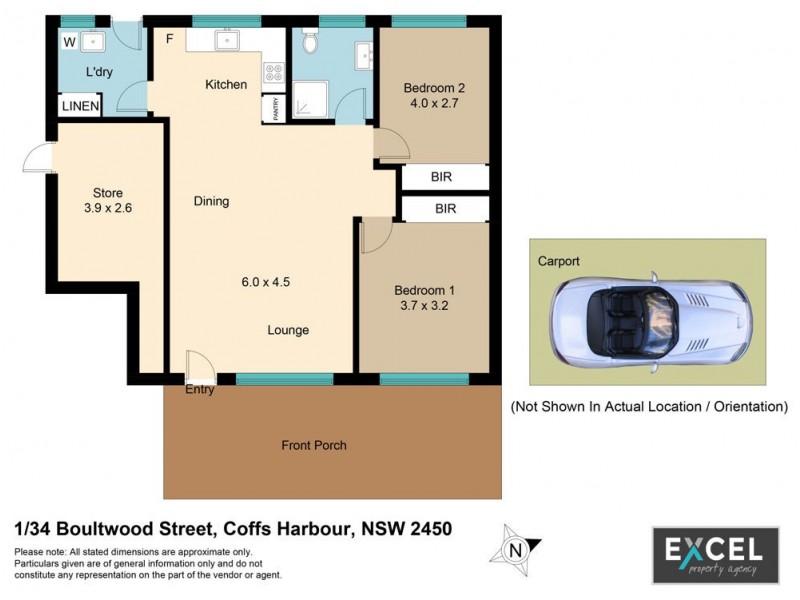 1/34 Boultwood Street, Coffs Harbour NSW 2450 Floorplan