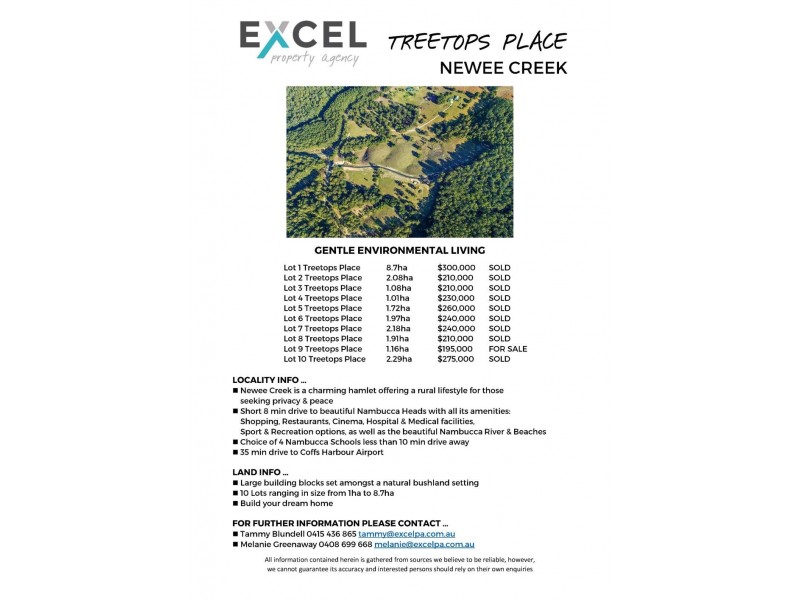 Lot 9 Treetops Place, (off Gordons Knob Road), Newee Creek NSW 2447