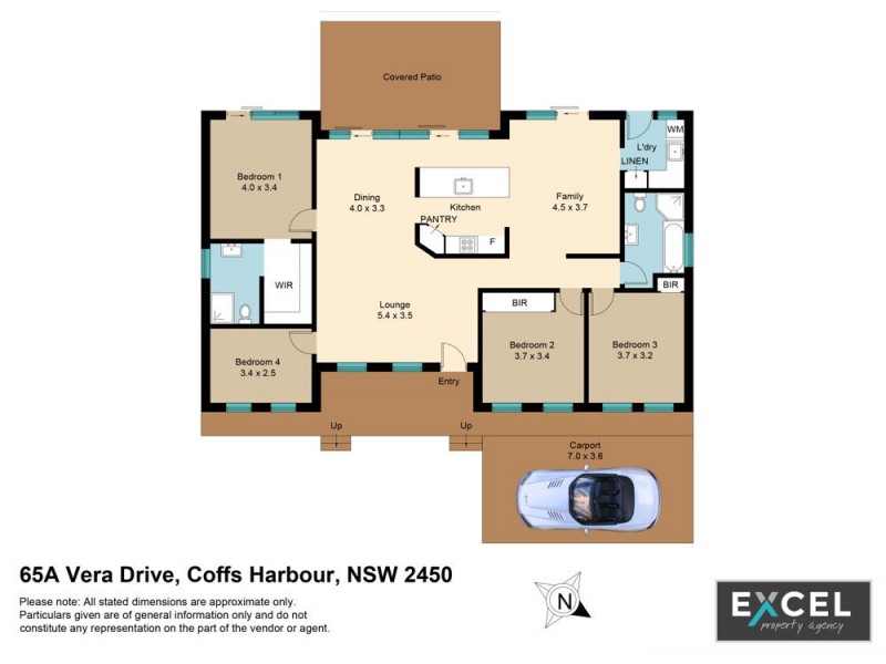 65a Vera Drve, Coffs Harbour NSW 2450 Floorplan