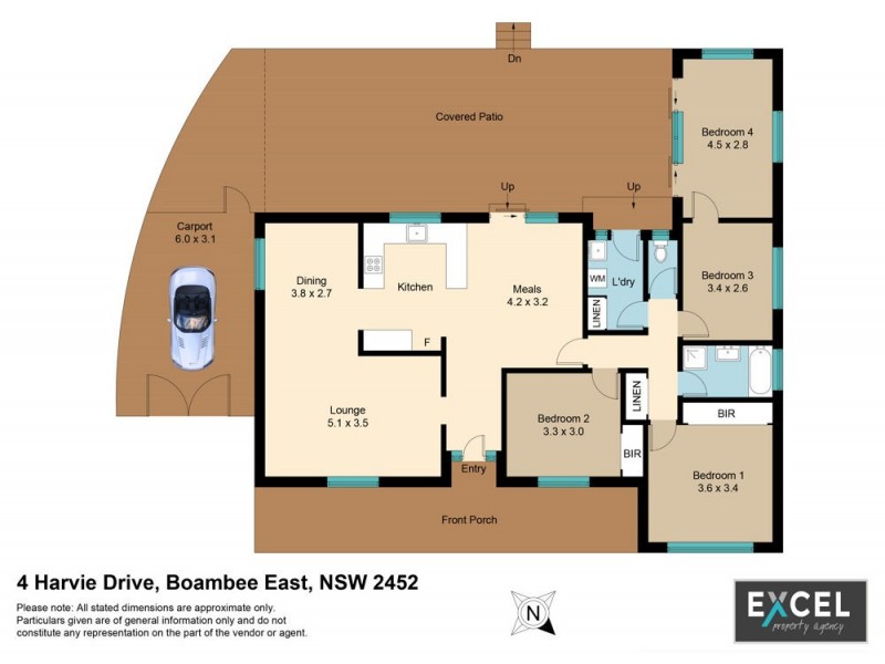 4 Harvie Drive, Boambee East NSW 2452 Floorplan