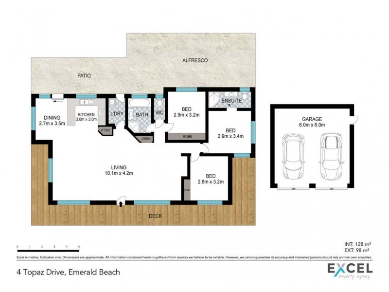 4 Topaz Drive, Emerald Beach NSW 2456 Floorplan