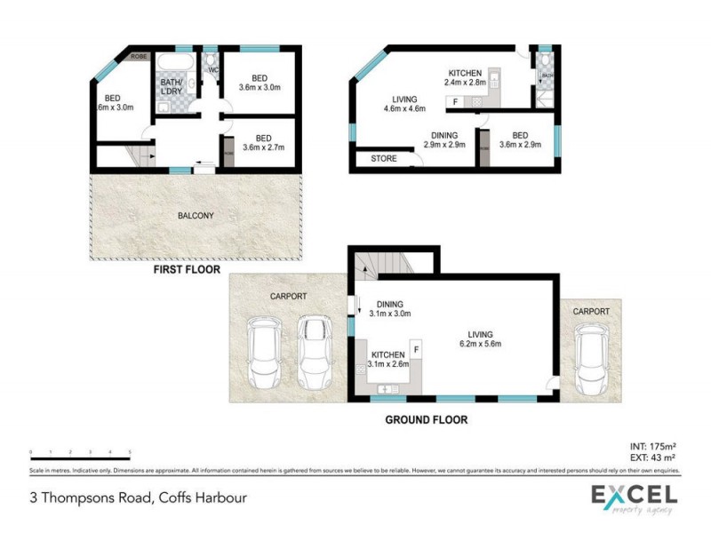 1&2/3 Thompsons Road, Coffs Harbour NSW 2450 Floorplan