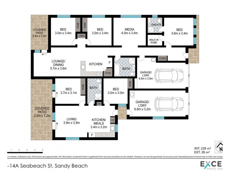 14 & 14A Seabeach Street, Sandy Beach NSW 2456