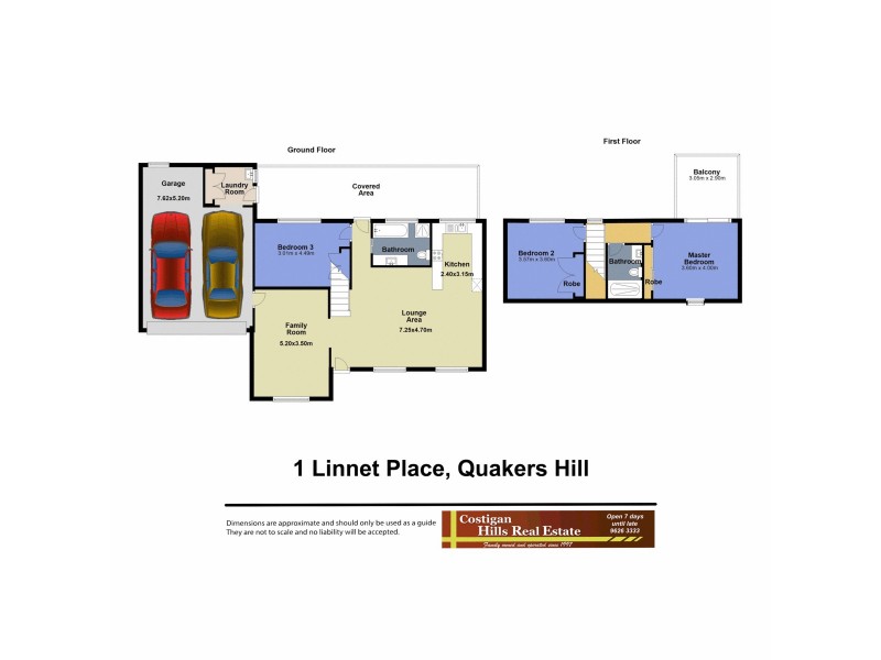 1 Linnet Place, Quakers Hill NSW 2763 Floorplan