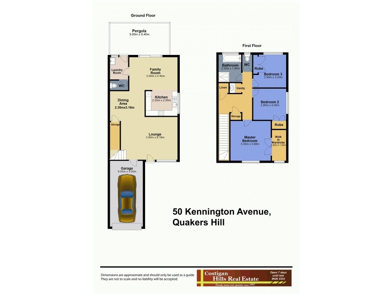 50 Kennington Avenue, Quakers Hill NSW 2763 Floorplan