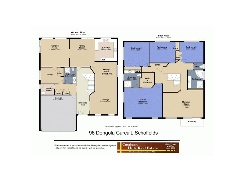 96 Dongola Circuit, Schofields NSW 2762 Floorplan