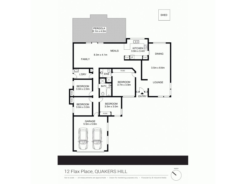 12 Flax Place, Quakers Hill NSW 2763 Floorplan