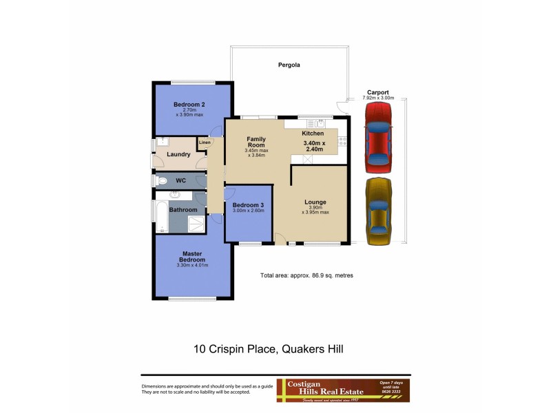 10 Crispin Place, Quakers Hill NSW 2763 Floorplan