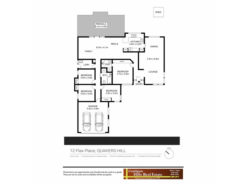 12 Flax Place, Quakers Hill NSW 2763 Floorplan