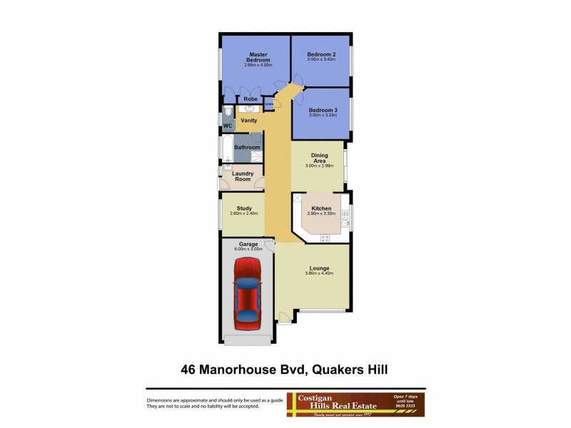 46 Manorhouse Boulevarde, Quakers Hill NSW 2763 Floorplan