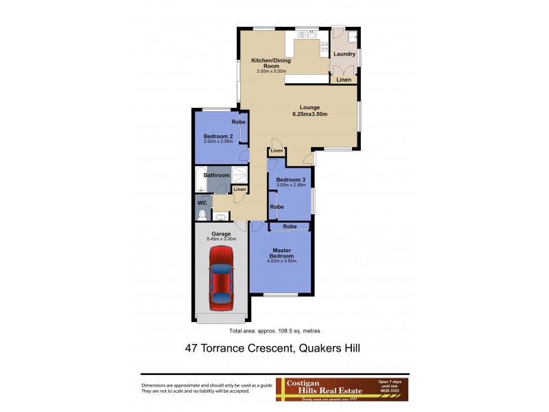 47 Torrance Crescent, Quakers Hill NSW 2763 Floorplan